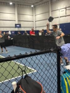 Pickleball court and gear